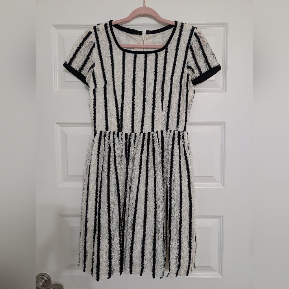 Vintage Velvet & Lace, Black &White Party, Semi Formal Dress